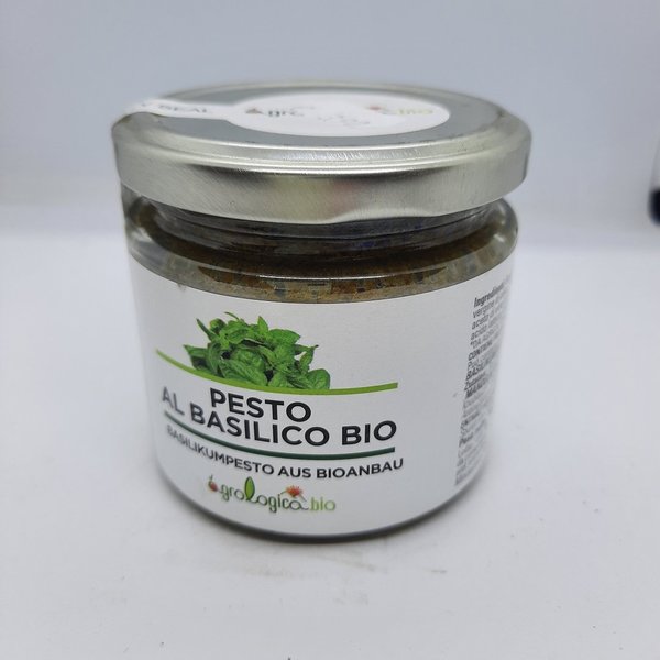 Bio Pesto Al Basilico 180gr Glas